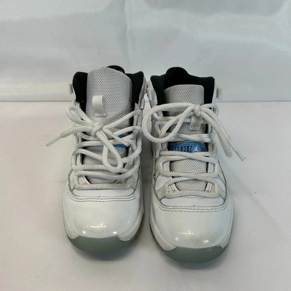 Jordan 11 Retro PS Legend Blue White Black 378039-104 Toddler Size 12.5C
